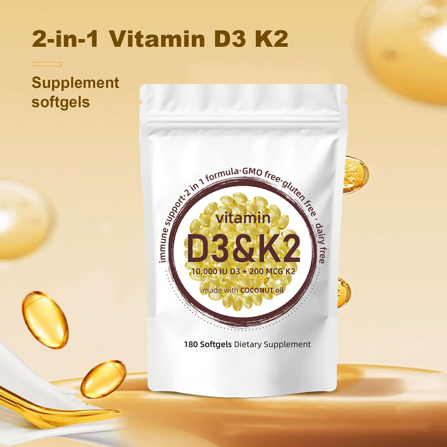 Vitamin D3 K2 Softgels - Vitam - Vitamin D3 K2 Drop review and price