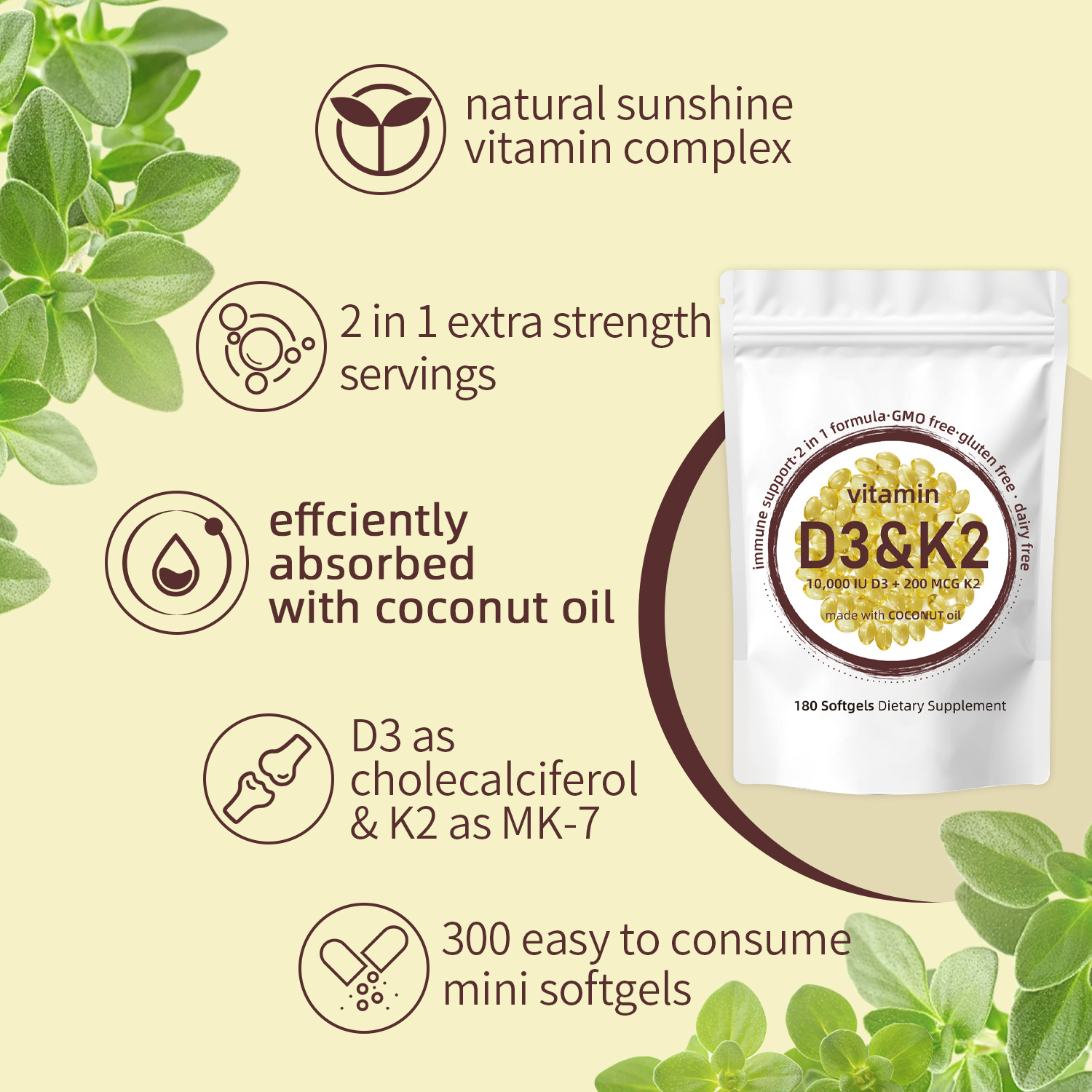 Vitamin D3 K2 Softgels - Vitam - Vitamin D3 K2 Drop review and price