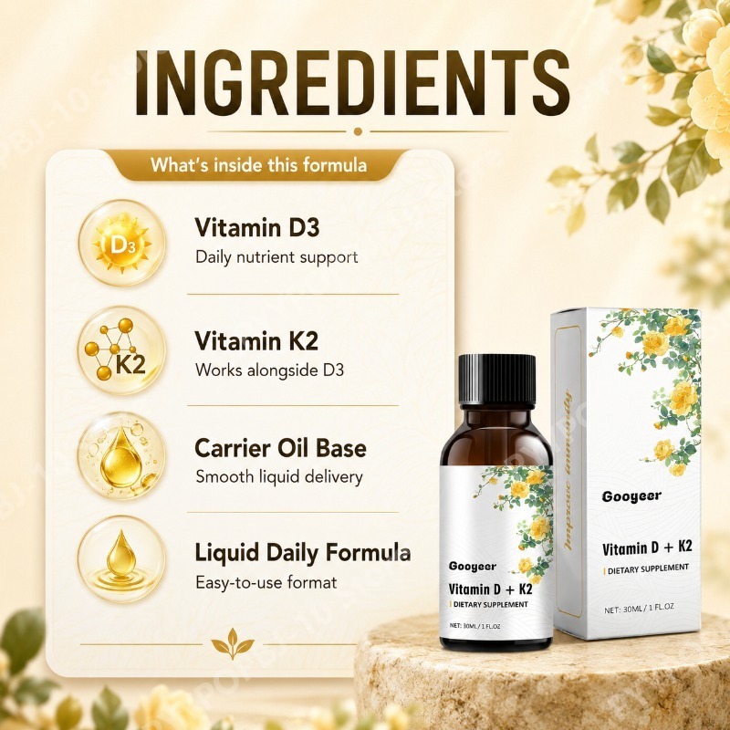 Googeer  Vitamin D3 K2 Liquid  - Vitamin D3 K2 Drop review and price