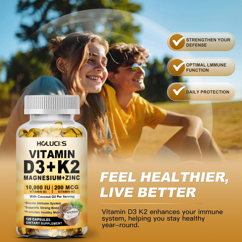 Vitamin D3+K2 Capsules, with M - Vitamin D3 K2 Drop review and price