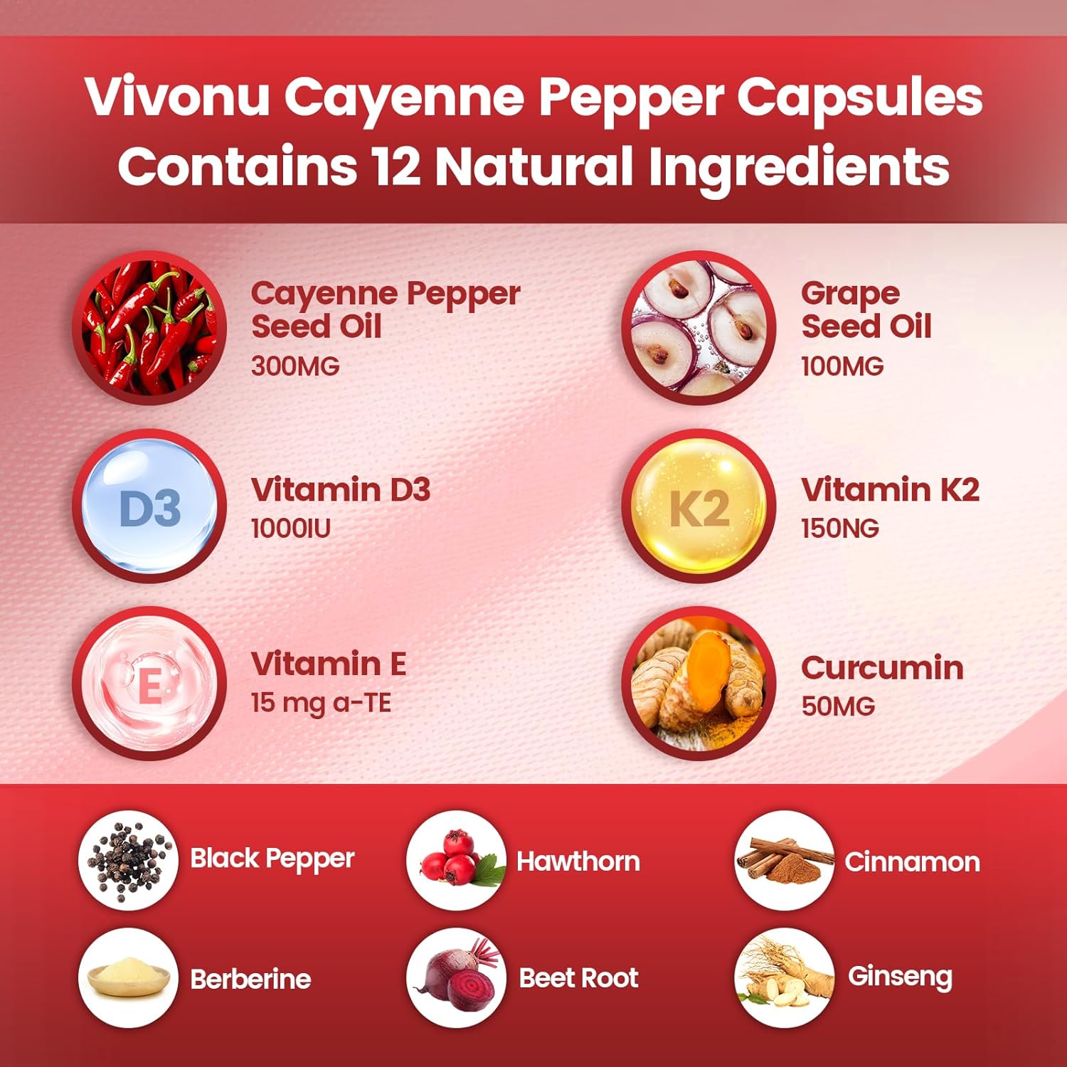 VivoNu Cayenne Pepper Softgels - Vitamin D3 K2 Drop review and price